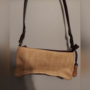 Vintage Y2K Etienne Aigner Straw Wicker Shoulder Baguette Purse Bag Beach Boho